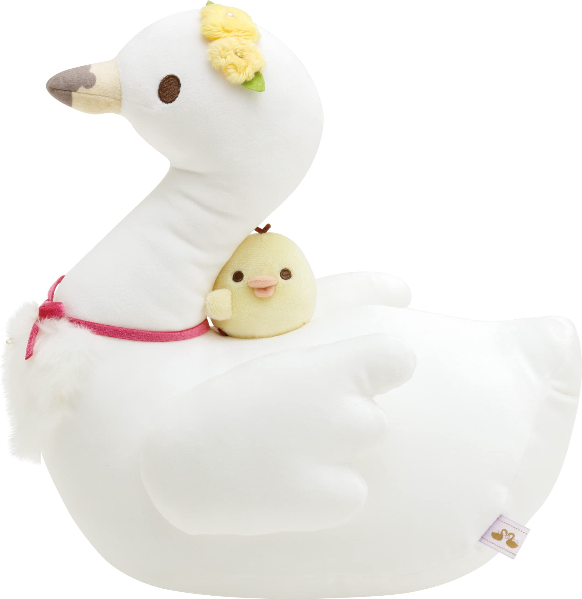 

Плюшева подушка Rilakkuma and Golden Swan MF87201 San-X Лебедина квітка