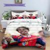 Biancheria da letto con motivo Lamine Yamal Decorazione per la casa Regalo di compleanno ( 1 copripiumino + 2 federe, senza imbottitura),merchandising per fan.