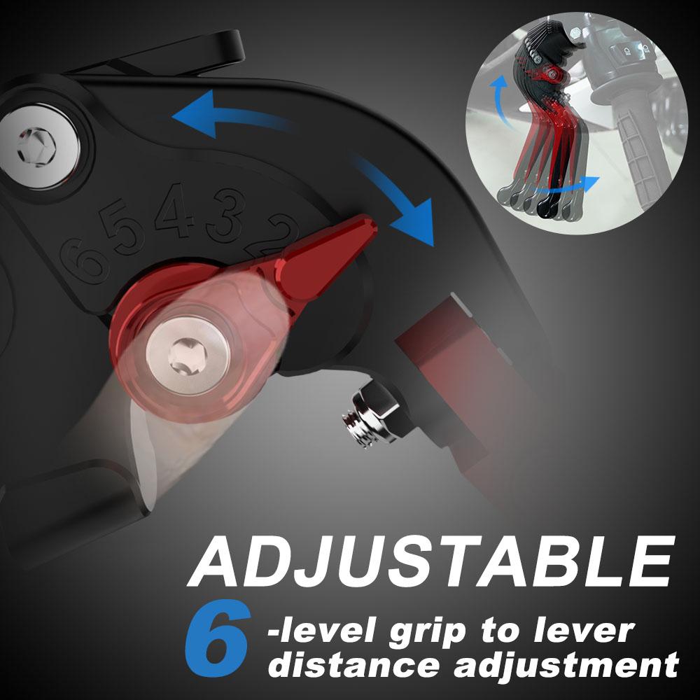Motorcycle Brake Clutch Levers For Suzuki GSX1100G 1991-1994 GSX1200/Inazuma GSX-R1100 GSX-R1100W Adjustable Foldable Extendable