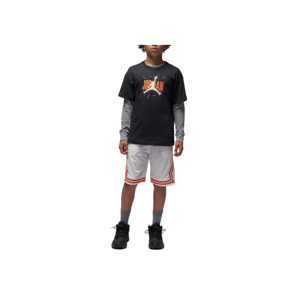 Jordan T-Shirt Round Neck Logo Short Sleeve Kids tops IO2465-045