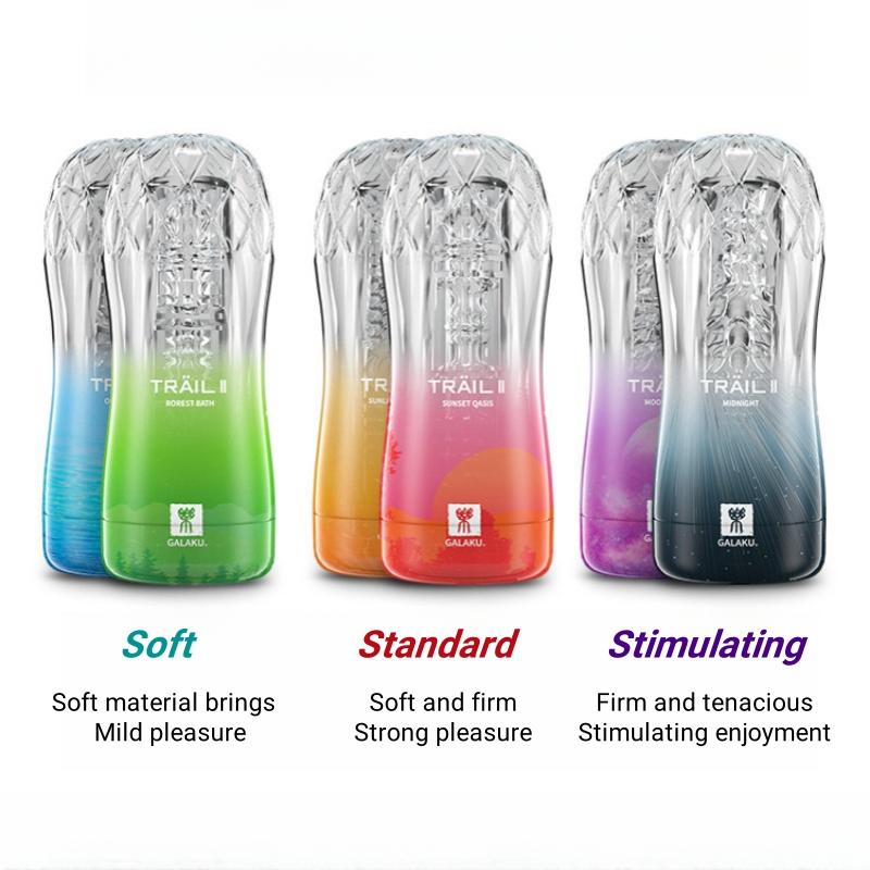 Soft Pussy Vagina Male Masturbator Cup Sex Toys Transparent Adult Endurance Exercise Sex Product Vacuum Cup for Men Masturbador