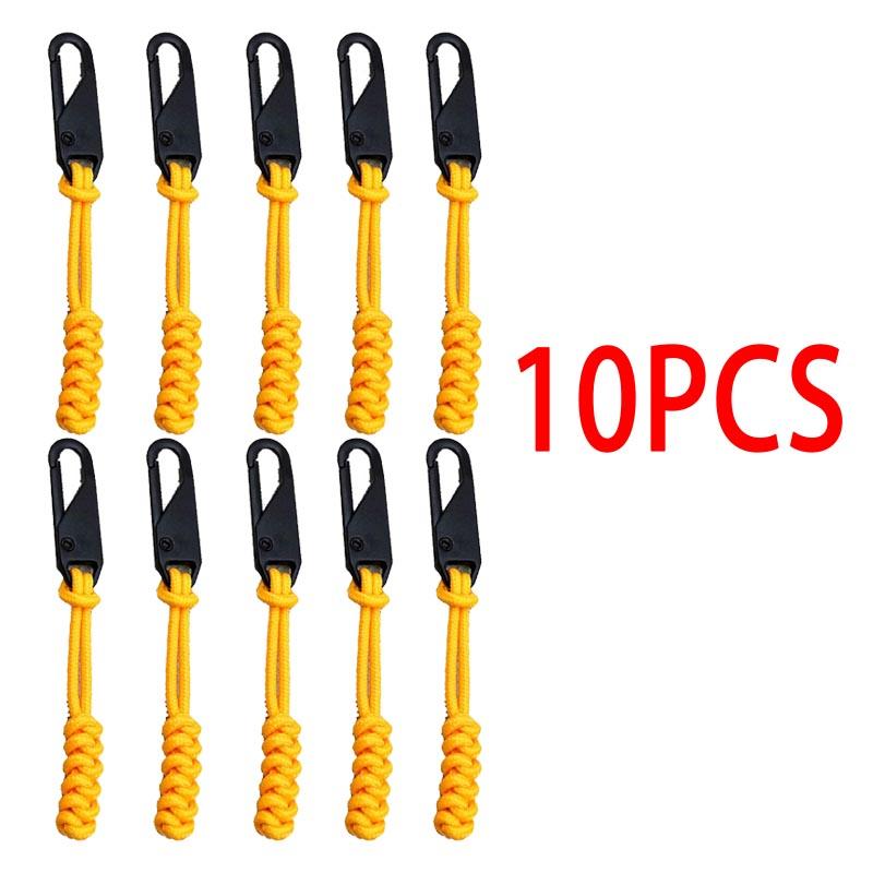 5PCS Fabric Zipper Closure Replacement Slider for Zipper Handle Repair Kit Zipper Pullers Durable Wear-Resistant Cord LLT003