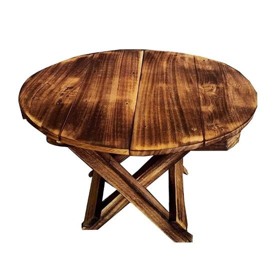 Wooden Folding Table Nesting Coffee End Modern Furniture Decor Side Home Handcrafted Designed Portable Table For Living Room Balcony For Home Decor