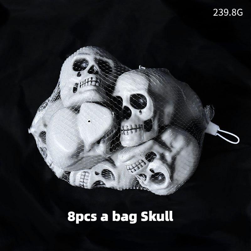 

5/8 Net Bag Witch Head Skull Halloween Haunted House Chamber Decoration Props Ornament Holiday DIY Decorations Chamber Scene
