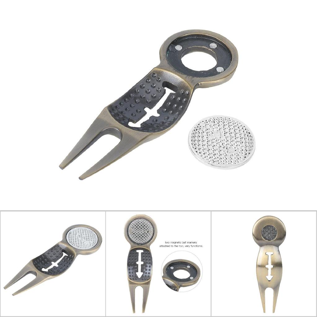 Zinklegierung Pitchgabel-Reparaturwerkzeug Magnet mit Linie zum Trainieren Üben(silv )