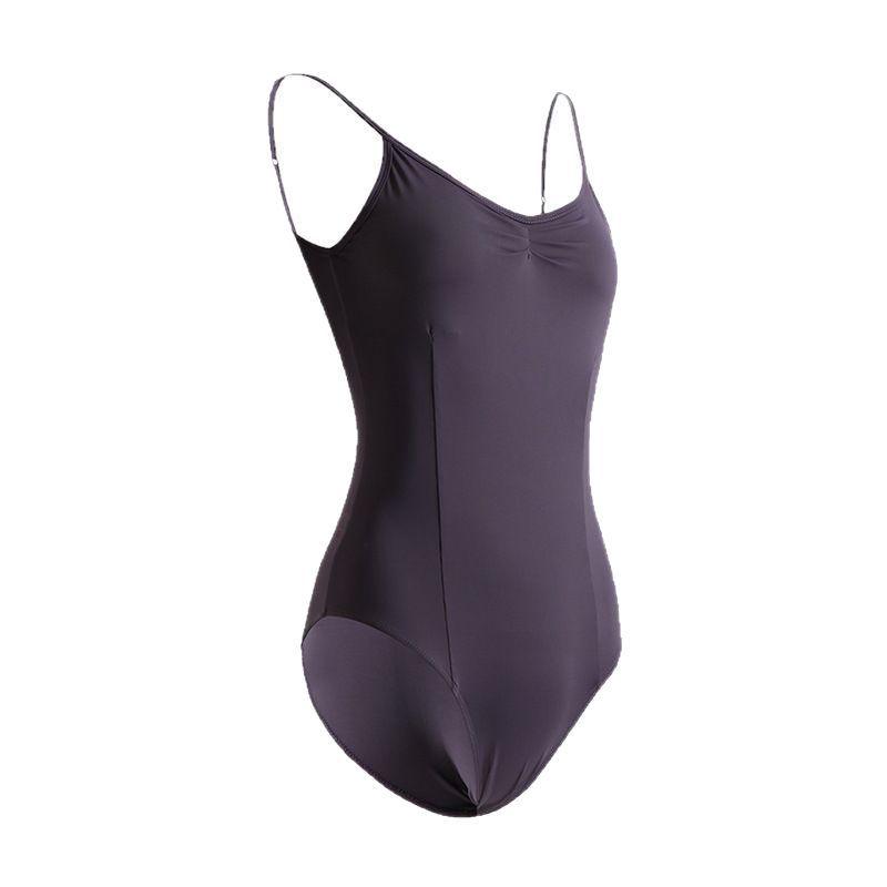 Dívčí a dámský taneční cvičební trikot s tílkovými ramínky pro balet a gymnastiku