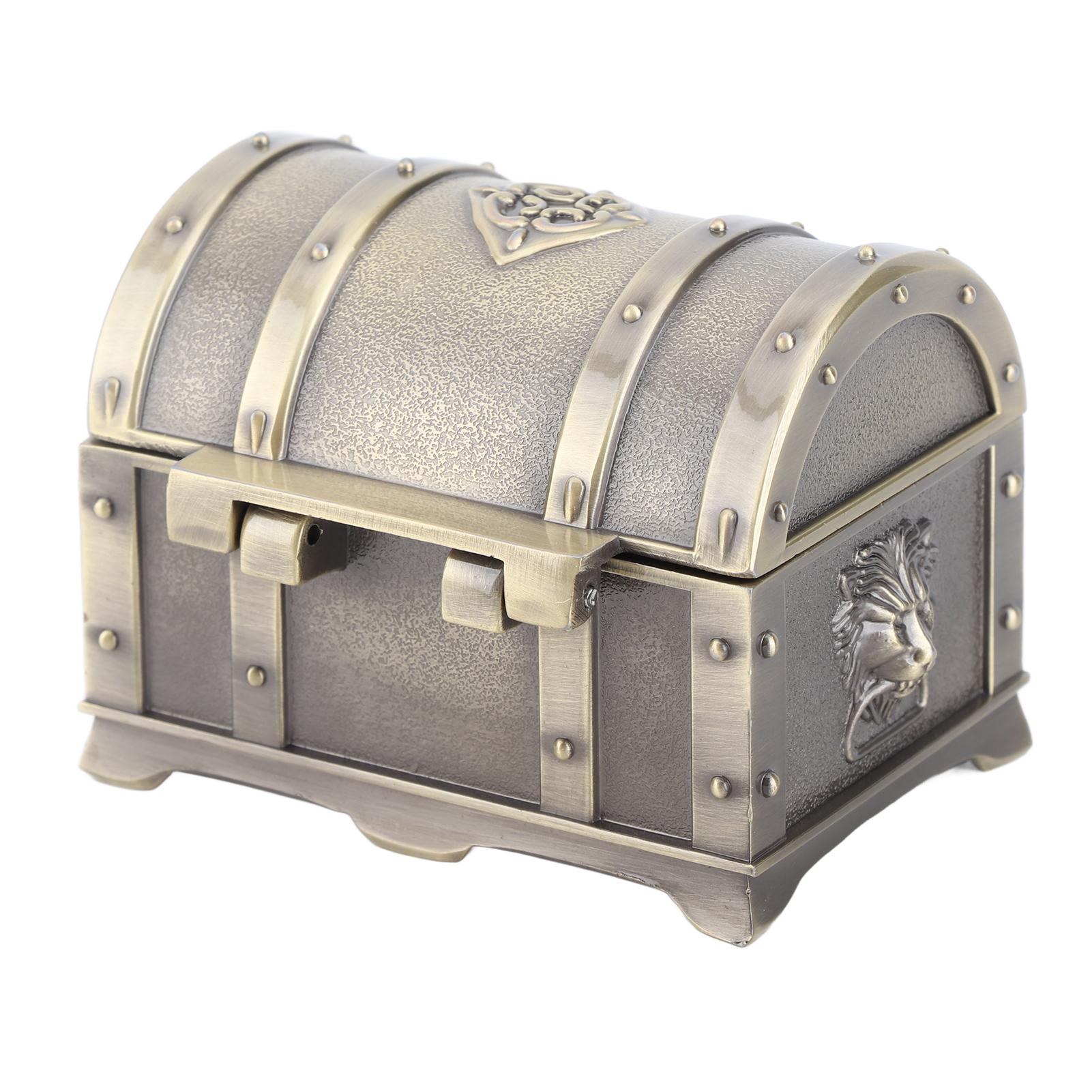 

Коробка для хранения классическая прямоугольная винтажная металлическая шкатулка для украшений для женщин и девочек аксессуары серьги