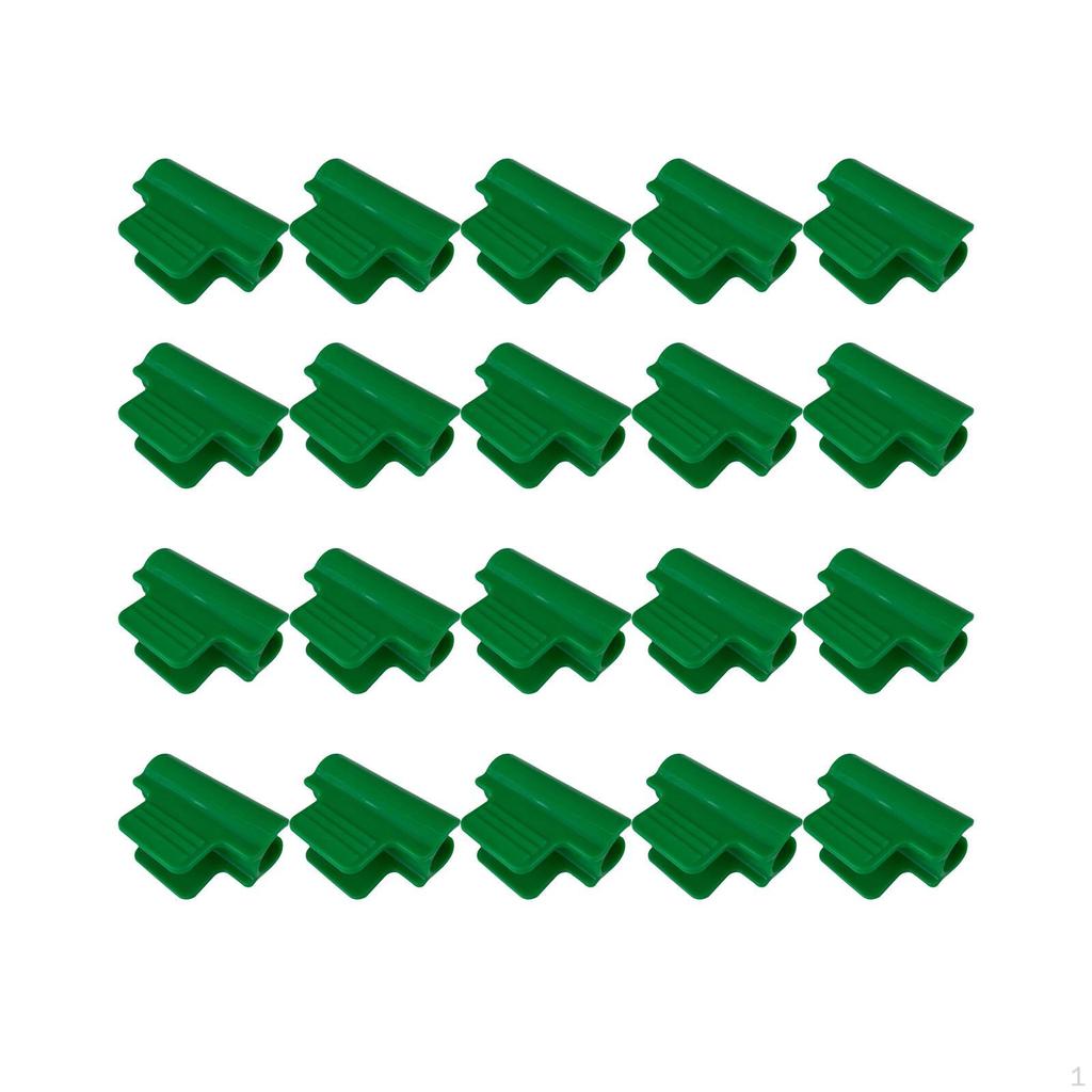 20 Pieces Film Netting Pipe Clamps for Fixing Greenhouse Shading Net Reusable