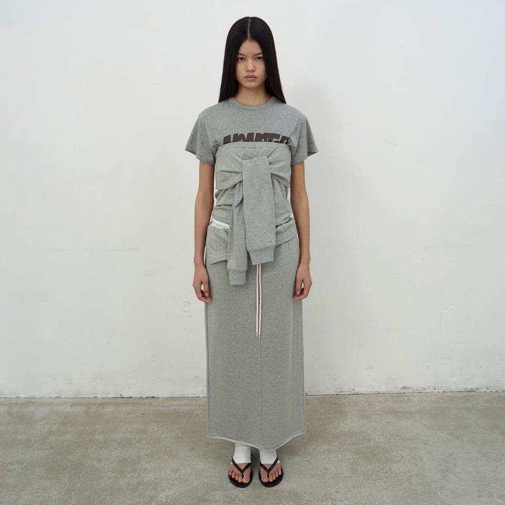 Lcdc Tm Bustier Detail Jersey Top (Melange Grey) Melange Grey/Ss
