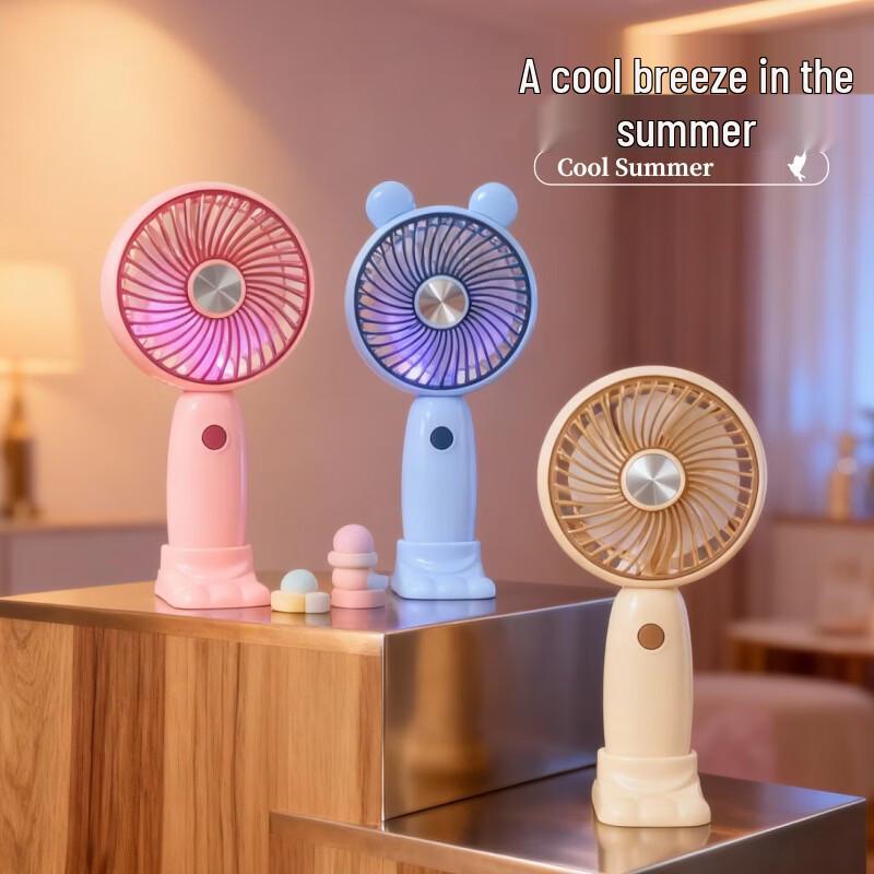 

LINGPAN Mini USB Rechargeable Handheld Fan (5-Pack, Random Colors)