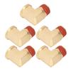 5PCS Elbow Brass Pipe Fitting Solid Brass 1 2in NPT Male To Female 90 Degrees  Pipe Elbow Fitting with Leak Proof