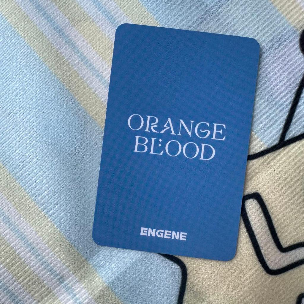 [USED] Sunwoo ENHYPEN Public Broadcast Sanok ORANGE BLOOD Trading Card