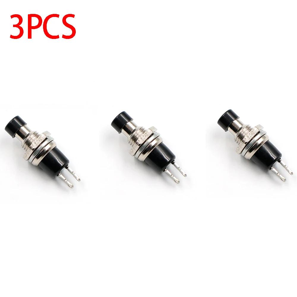 3pcs Momentary Push Button Switch ON-(OFF) SPST 1 Normally Closed Contacts 2 Pins Model Light 2250VAC/1A 125VAC/3A Pushbutton