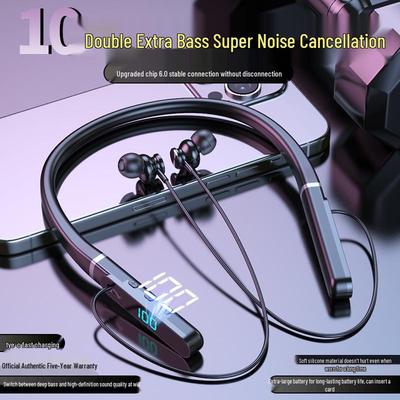 Neckband Bluetooth Headphones with Long Battery Life, Large Volume, Compatible with Apple, Huawei, and Android Devices