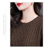 Women's Plus Size Stylish Knit Sweater: Mid-Length, Two-Piece Look, Perfect for Spring, Autumn, Winter