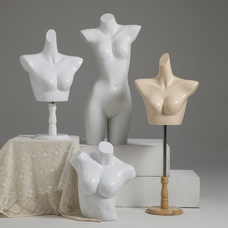 Unisex Half-Body Plastic Mannequin for Underwear Display