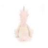 JELLYCAT Mythical Animal Series Jellycat/Animal Milky White Unicorn Soothing Doll Plush Doll 40cm High