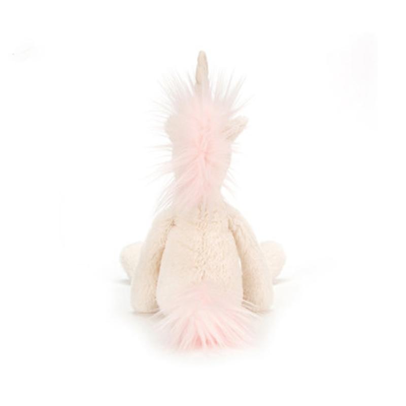 JELLYCAT Mythical Animal Series Jellycat/Animal Milky White Unicorn Soothing Doll Plush Doll 40cm High
