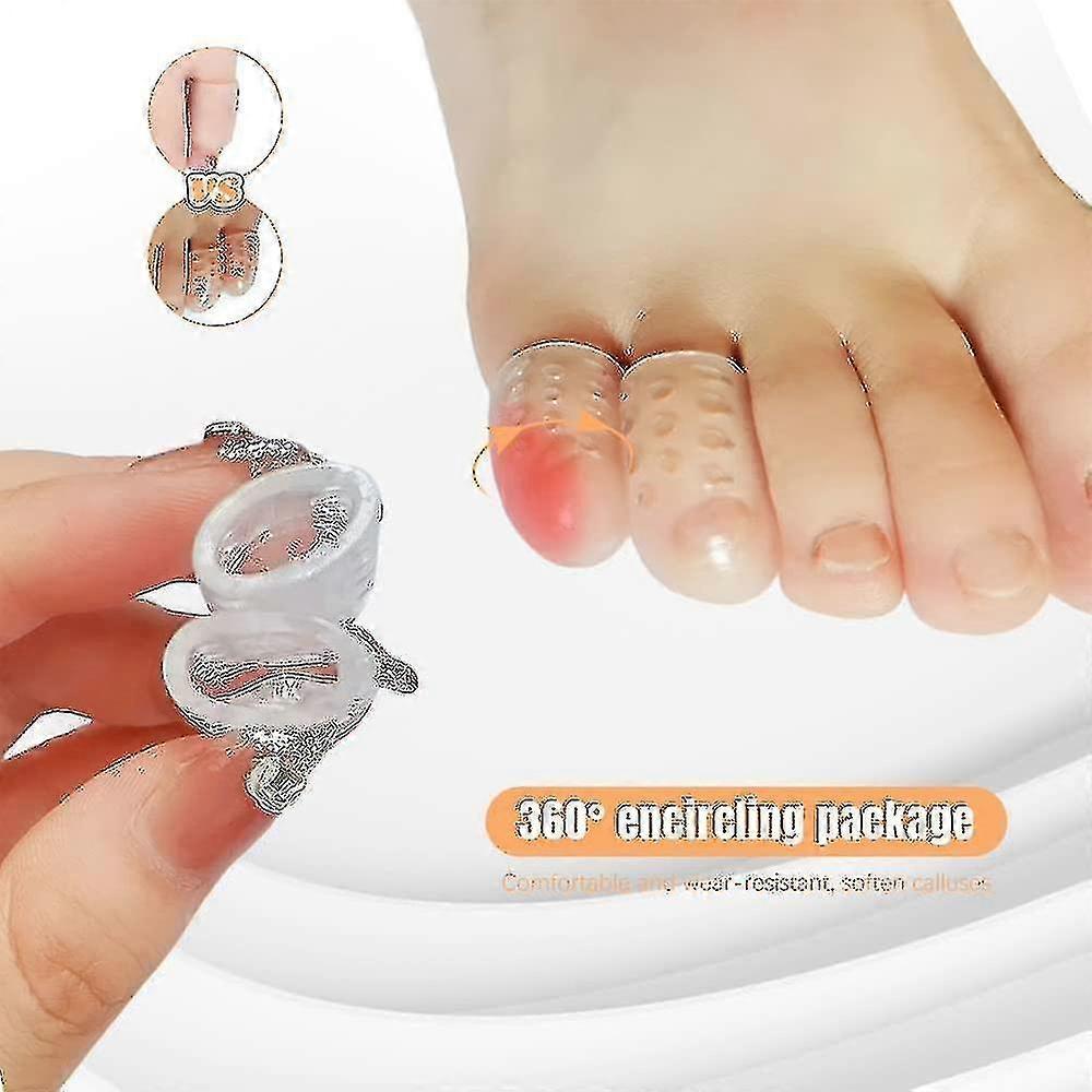Silicone Anti-friction Toe Protector, Gel Toe Protectors Breathable Toe Covers Toe Sleeves For Corns, Blisters And Ingrown Toenails