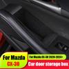 Car front and rear door storage boxes made of ABS material and plush interior products For Mazda CX-30 CX30    2024