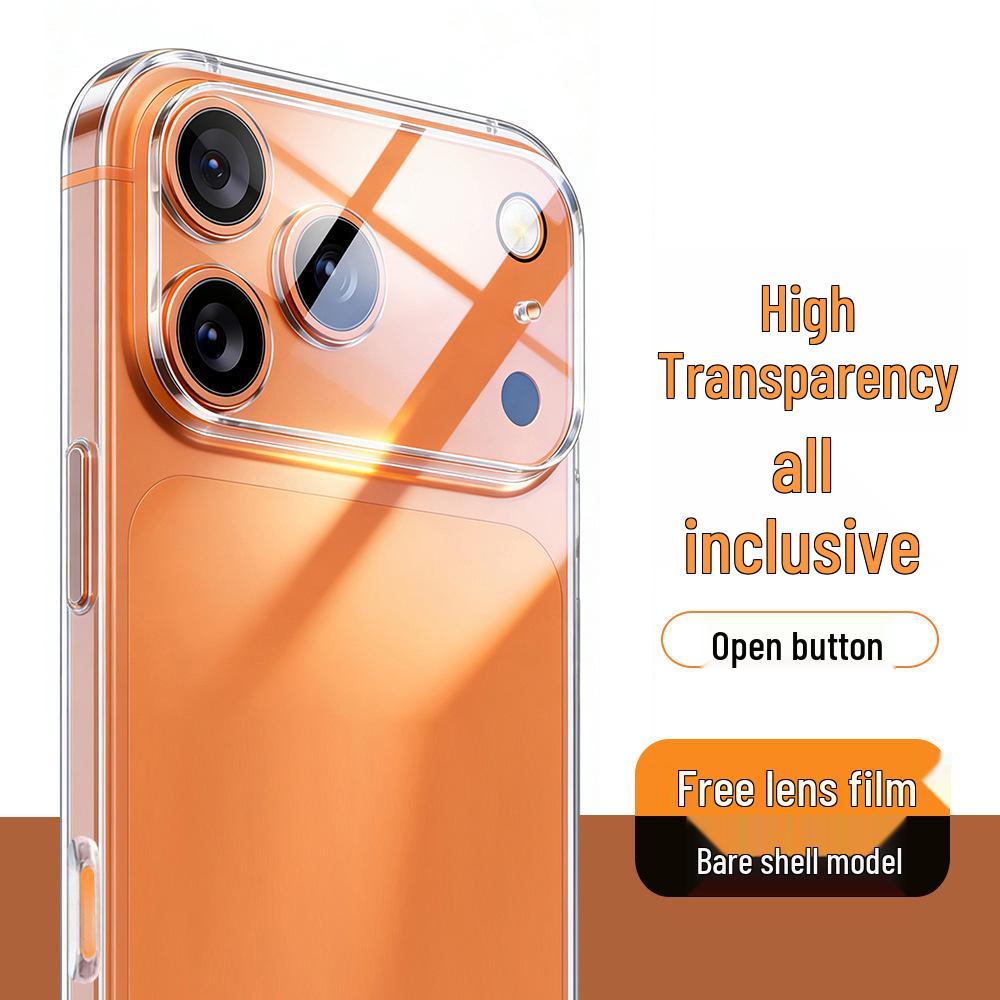 Clear Full-Cover Magnetic Case with AI Button for iPhone 17 Pro/Promax 15 Plus / 14 Plus