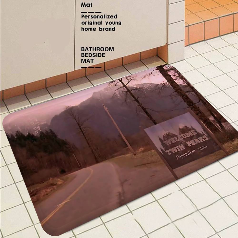 

Mystery TV T-Twin P-Peaks Room Mats Anti-slip Absorb Water Long Strip Cushion Bedroon Mat Household Carpets 40x60cm