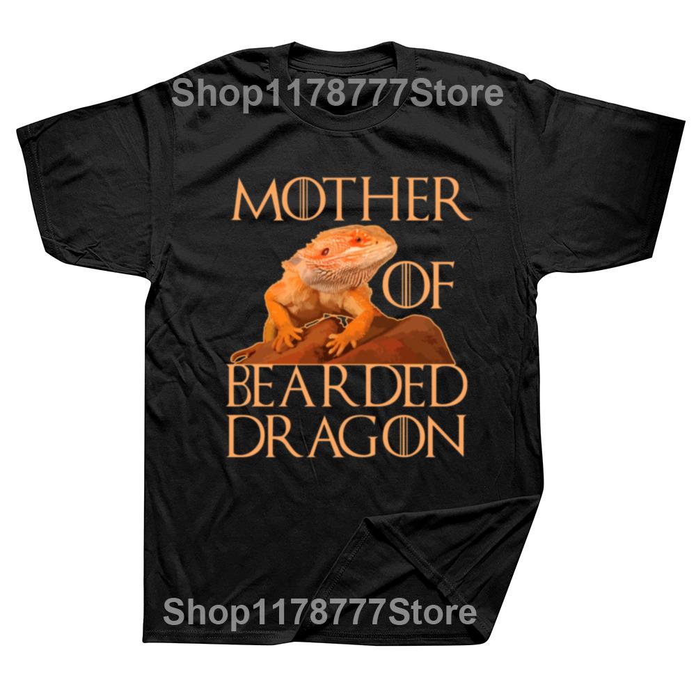 Funny Mother of Bearded Dragons T Shirt Summer Style Graphic Cotton Streetwear Short Sleeve Birthday Gifts Tshirt Mens Clothing
