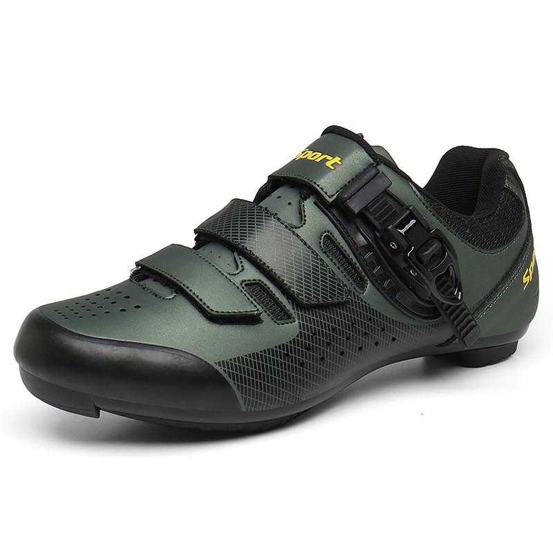 Unisex Cycling Shoes Mountain Road Bikes With Rotating Dial Velcro Strap Non-Lock Option Lightweight Anti-Slip