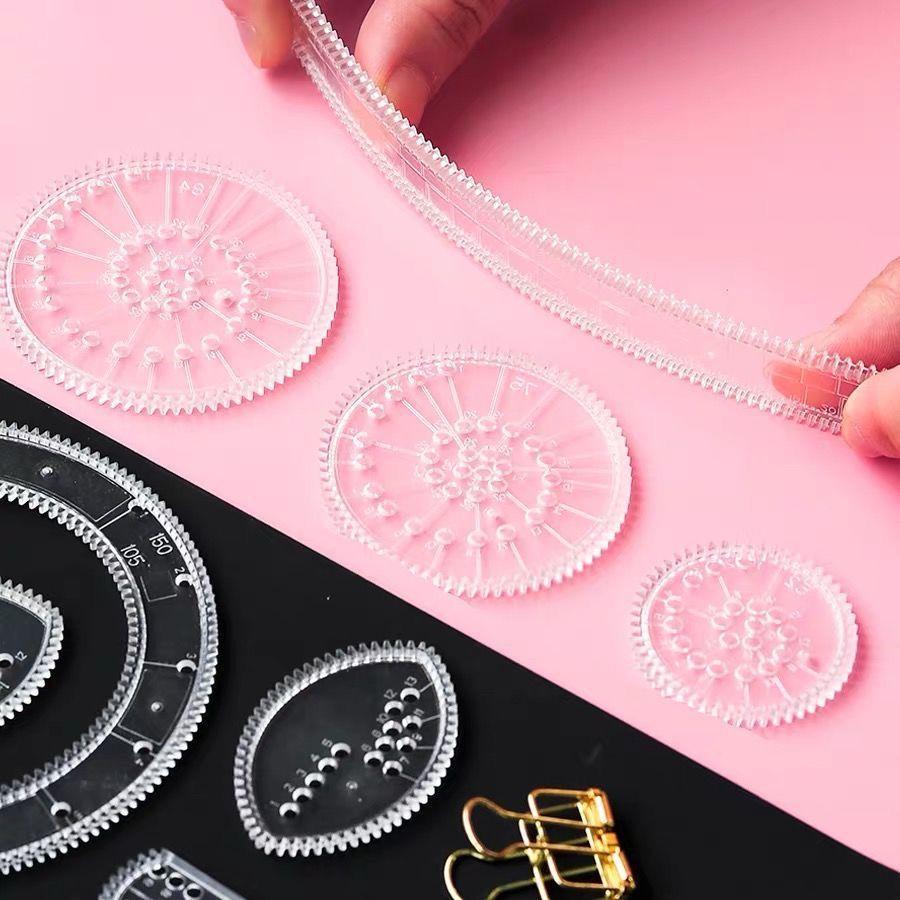 22pcs Kaleidoscope Painting Set - Fun and Versatile Magic Ruler for Creative Drawing, Ideal Birthday and Christmas Gift, Perfect Art Reward