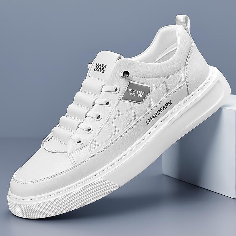Fashion Fashion Brand Thick Soled Height Increasing Men's Leather Casual Shoes Outdoor Oxford Shoes Versatile Men's Workwear Shoes
