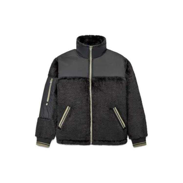 

UGG Landyn Спортивная куртка-шерпа Стойка воротник Приталенная На молнии Длинный рукав Куртка Мужские куртки Уголь 1132354-CTLW L