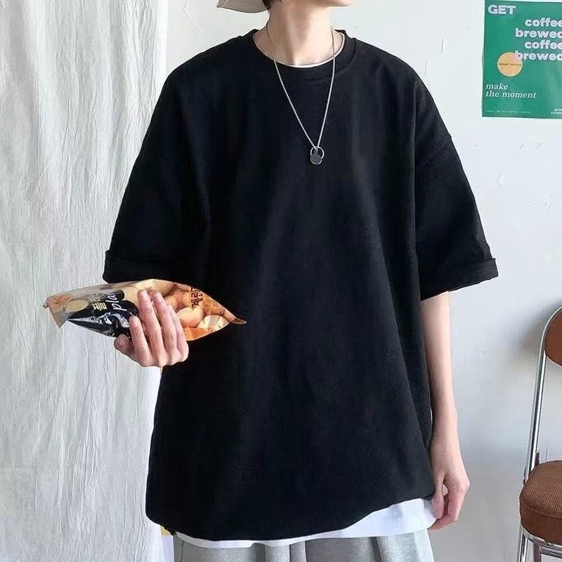 Men's Summer 2023 Cartoon Bear Embroidered Round-Neck T-Shirt, Short-Sleeved and Stylish