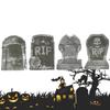 Lifelike Haunted House for Outdoor Halloween Sign Halloween Ornaments Fake Tombstone Garden Decor