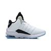 Li Ning Kids Comfortable Casual Non-Slip Shock Absorbing Wear-Resistant Mid-Top Running Shoes Kids Running Shoes White Blue Black YKCP292-7