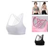 Women's Comfortably Padded Cross Back Sports Bra Vest For Gym Fitness And Yoga