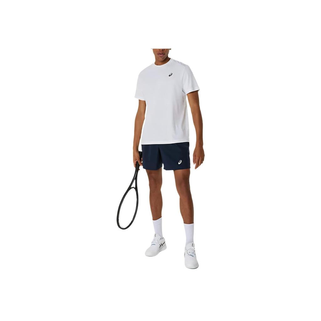 Asics Court Short Sleeve Top Tennis Soft Moisture Wicking Quick Dry Breathable Comfortable Casual T-Shirt Men Tops White 2041A339-100
