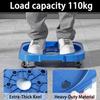 Bucket Cart 360-Degree Rotating Casters Trolley with Brake System 5 Gallon Bucket Holder for Flower Pot Home Indoor Outdoor Dorm