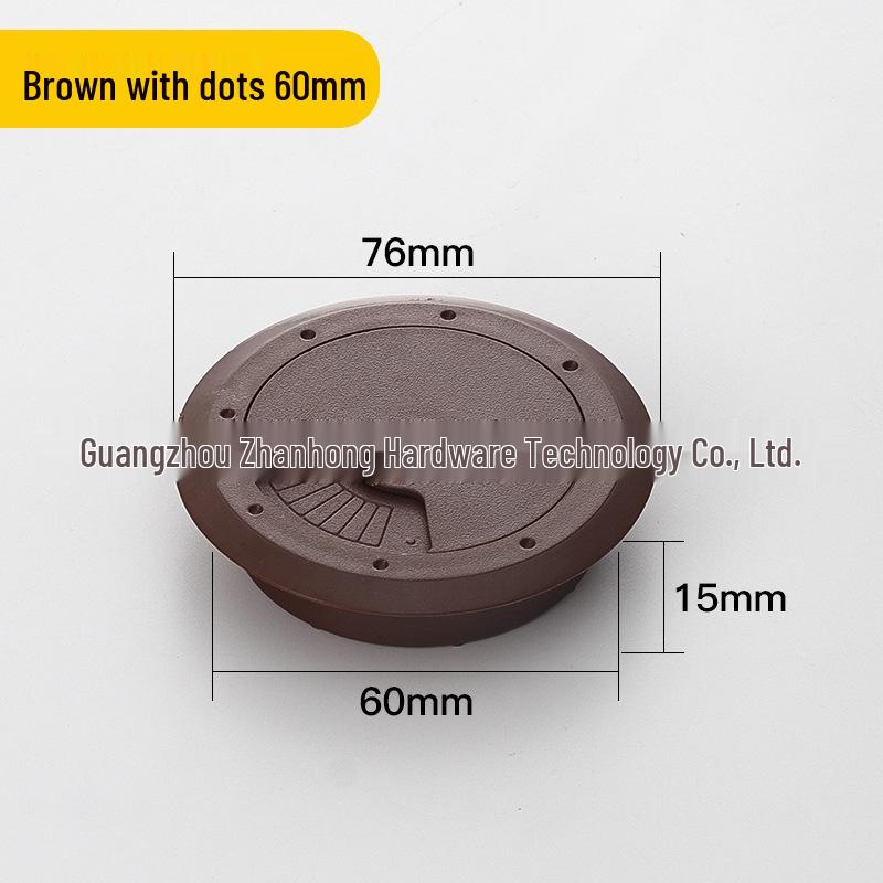 Round Desktop Cable Hole Cover for Wire Management (50, 53, 60mm)