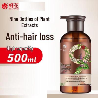 Bee & Flower Nine Treasures Anti-Hair Loss Shampoo with Black Tea Extract