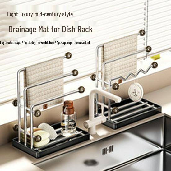 Stainless Steel No-Drill Retractable Clothes Drying and Shower Curtain Rod for Balcony
