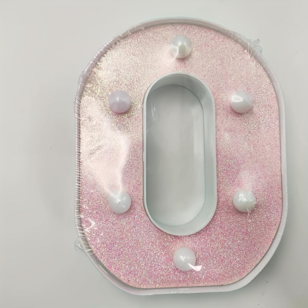 1pc Vibrant LED Lighting Letter - Battery Powered,Dimmable for Bedroom, Birthday Party, Wedding, Home, Christmas, and Eid Al-Adha Mubarak Decorations