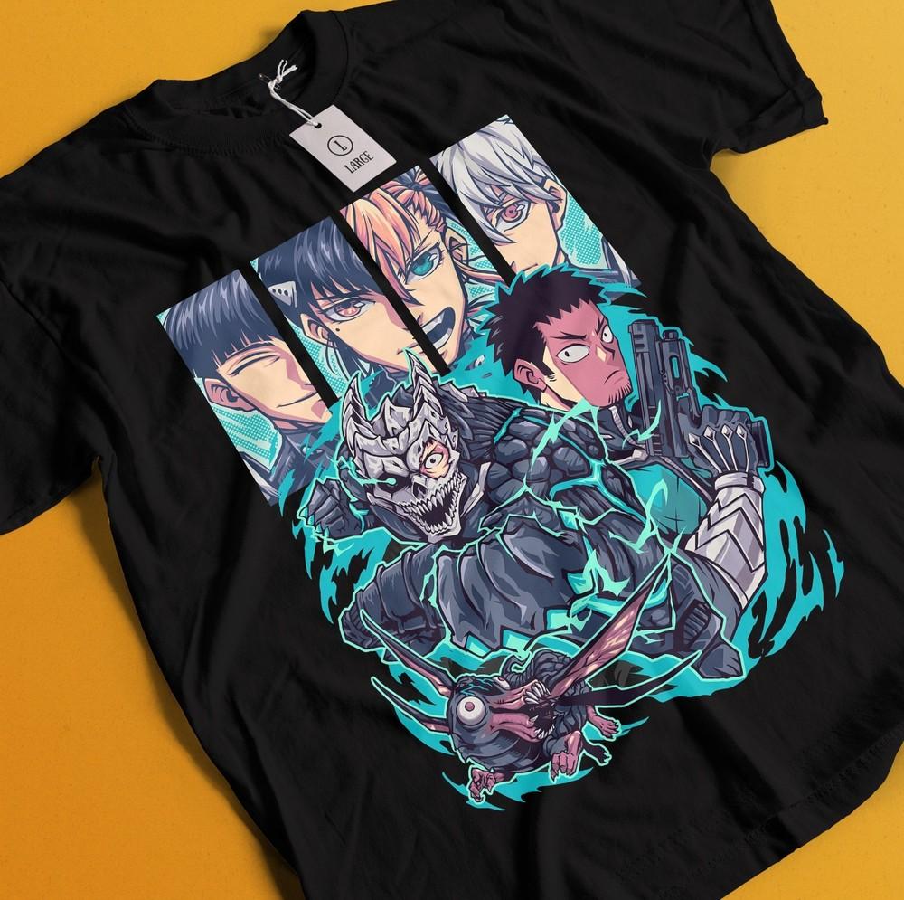 

Kaiju No 8 Tshirt Kafka Hibino Shirt Mina Ashiro T-Shirt Gen Narumi Tee Soshiro 3XL