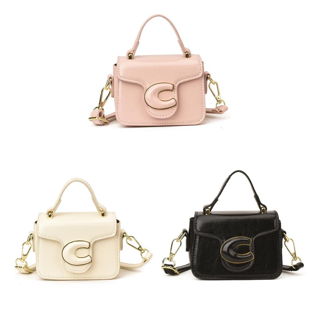 Minimalist Small Handheld Bag Pu Material With Card Pocket For Street Style