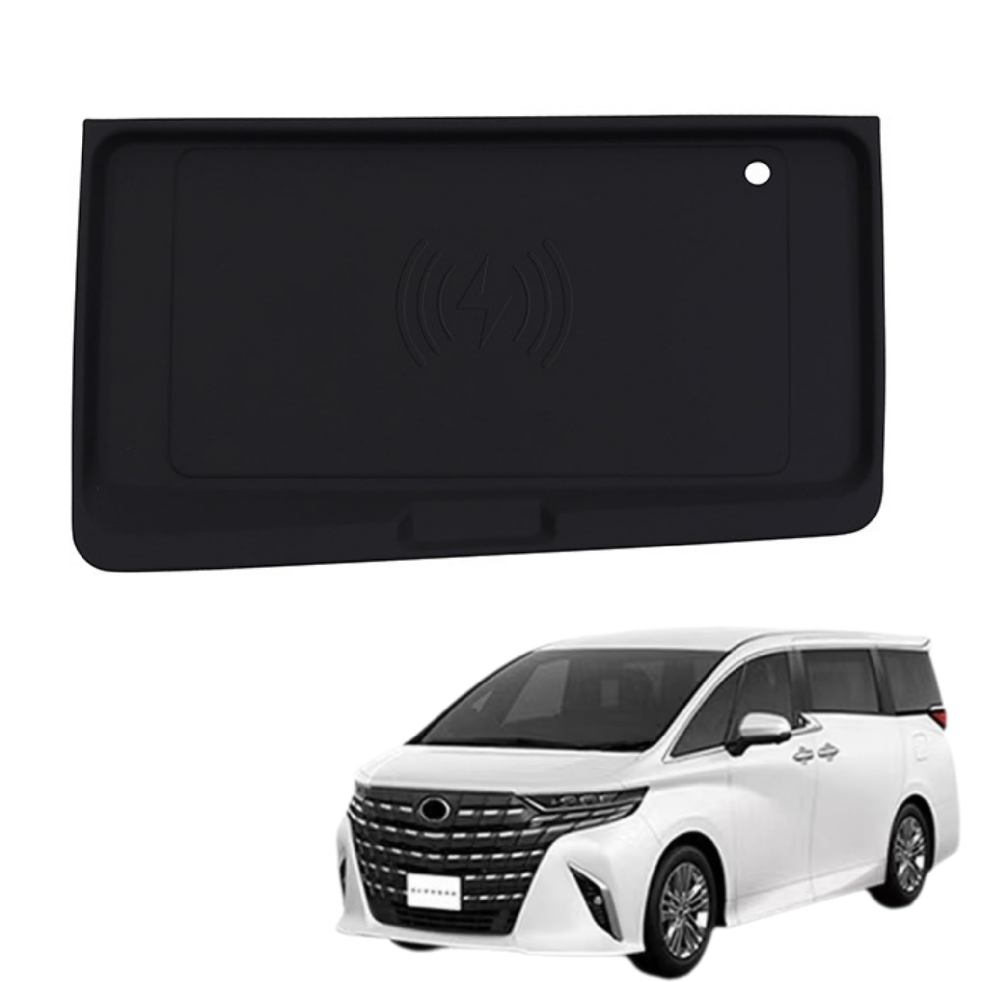 

EopTatoo Совместим с Alphard Vellfire 40 Серии Резиновый Противоскользящий Коврик для Смартфона с Беспроводной Зарядкой, Пользовательские Детали, Аксессуары, Товары для Интерьера Silicone Smartphone Anti-Slip Wireless чёрный