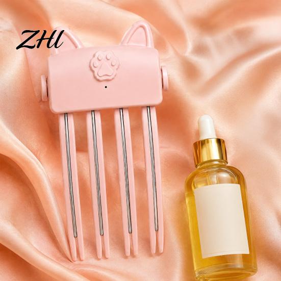 Hair Styling Gadget Electric Heated Volume Clip, Rechargeable Volumizing Clip for Bangs Styling, Root Lifter Fine Flat Comb with 2 Heat Settings Fast
