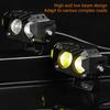 Multiple Mount LED Motorcycle Light High Brightness White Yellow Beam Shockproof Housing For Nighttime Road Illumination