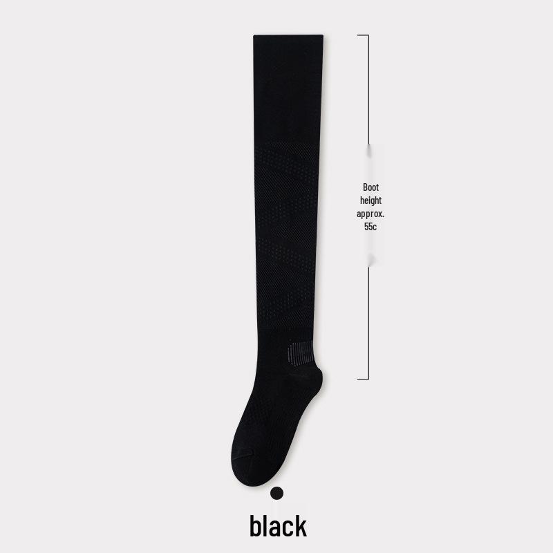 Women's Breathable Mesh Over-the-Calf Socks for Running, Cycling, Badminton, and Fitness - Spring/Summer Style