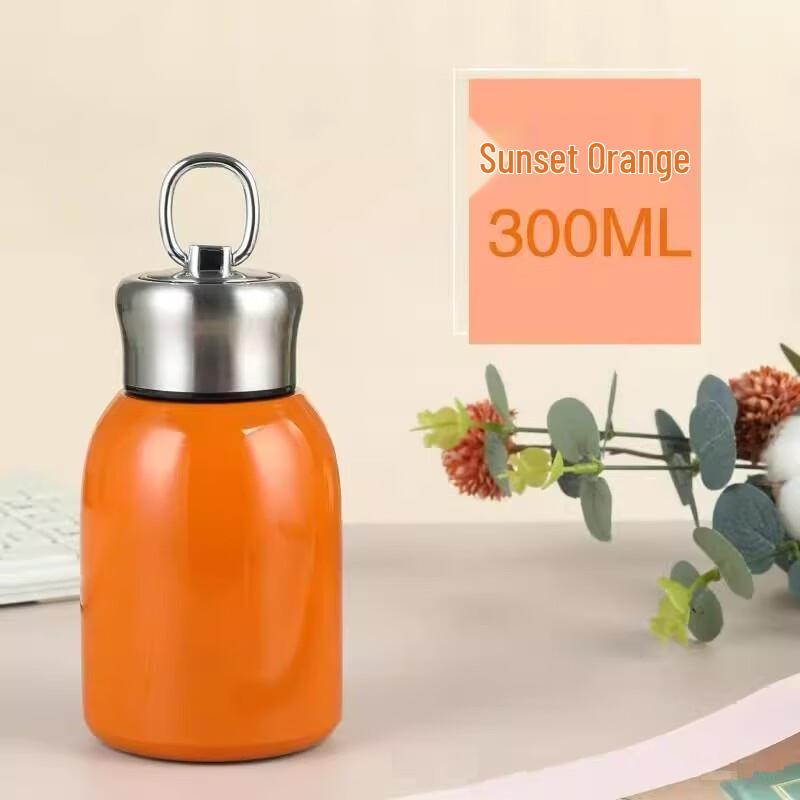 TLAKEHO Mini Pot-Bellied Insulated Water Bottle