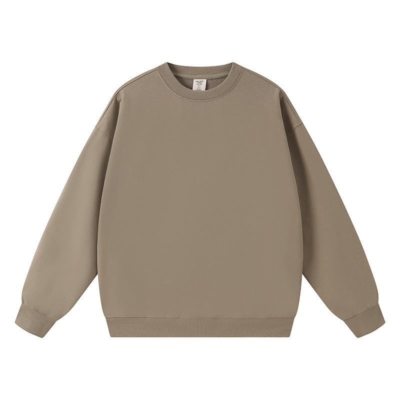 Unisex Trendiges Lockeres Oversize Sweatshirt mit Rundhalsausschnitt und Überschnittenen Schultern, Langärmlig