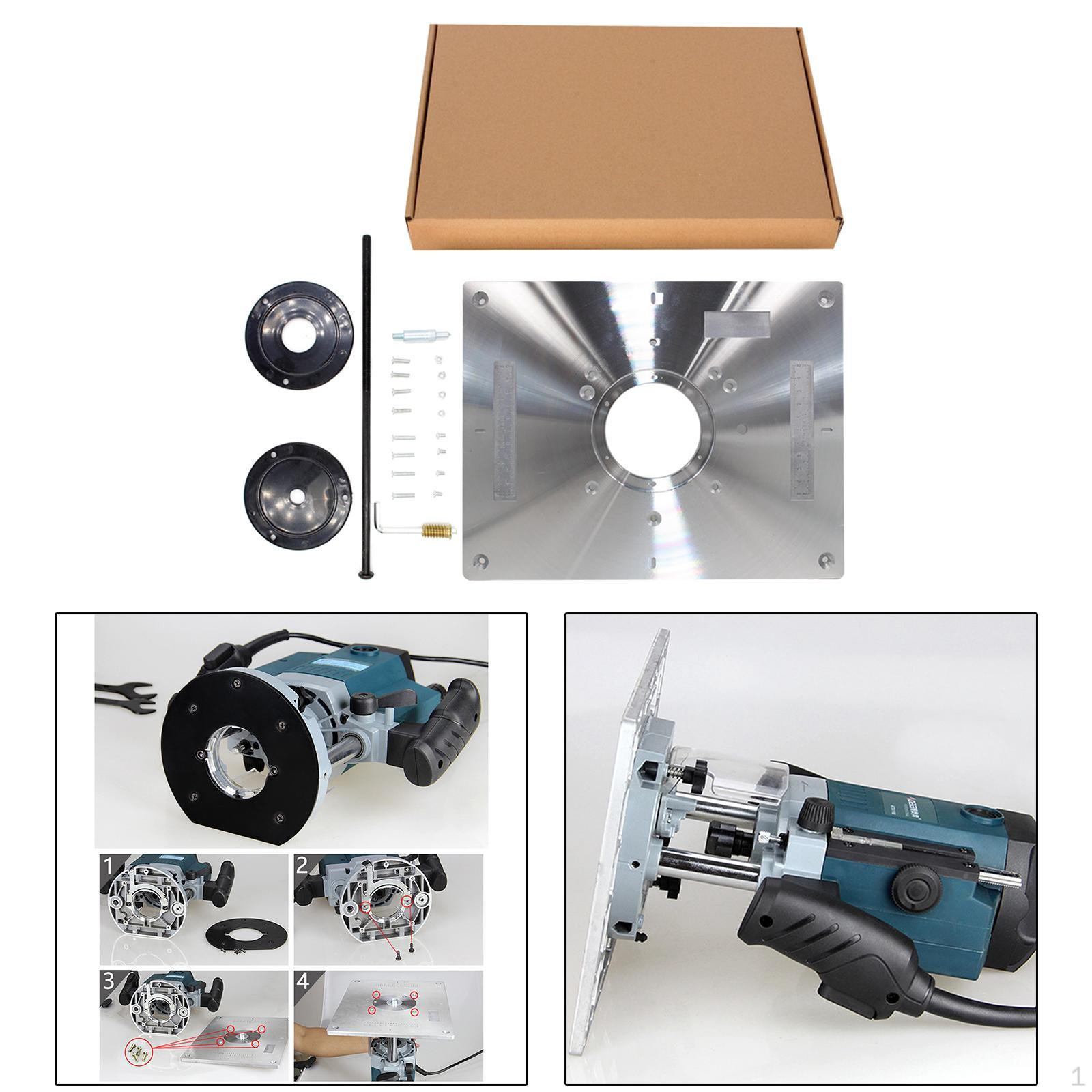 

Вставная пластина стола фрезерного станка, универсальная алюминиевая профессиональная база DIY для фрезерования древесины, обрезка